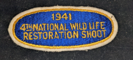 1941 4th National Wild Life Restoration Shoot Patch ~ R C Olds ~ Lansing MI - £13.33 GBP