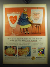 1957 Borden's Starlac Ad - Get more nourishment for less money, says Elsie - $18.49