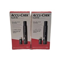 2 - Accu-Chek FastClix Diabetes Lancing Device w/ 6 FastClix Lancets Exp... - $457.20 MXN