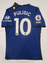 Christian Pulisic Chelsea FC EPL Match Slim Blue Home Soccer Jersey 2020-2021 - £96.51 GBP