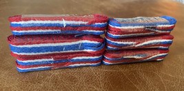 Lot Of 6 Pair USA Red White &amp; Blue Stripe Flat Shoelaces 44”L America VT... - $340.74 MXN