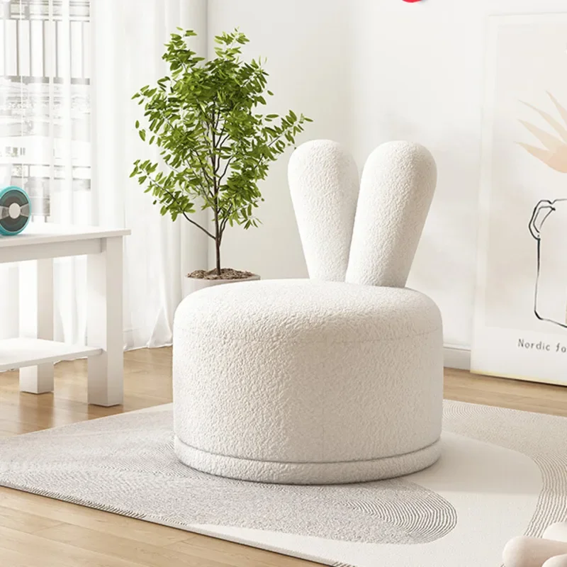 Rabbit Can Rotate Sofa Chair Creative Lazy Sofa Living Room Cream Wind C... - £164.97 GBP+