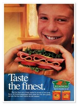 Eckrich Lunch Meats Taste the Finest Vintage 1992 Full-Page Print Magazi... - $9.70