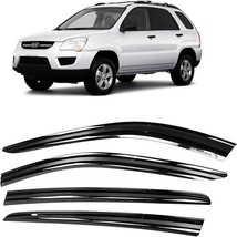 2017-2022 Kia Sportage Rain Wind Window Deflectors Smoke Tinted Rain gua... - $46.39