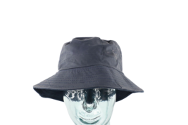 Vintage 90s Streetwear Distressed Waterproof Bucket Boonie Hat Cap Navy Blue M/L - £27.62 GBP