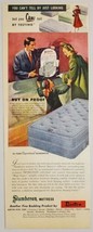 1949 Print Ad Slumberton ORTHO-FLEX Mattress Burton-Dixie Corp USA - $14.63