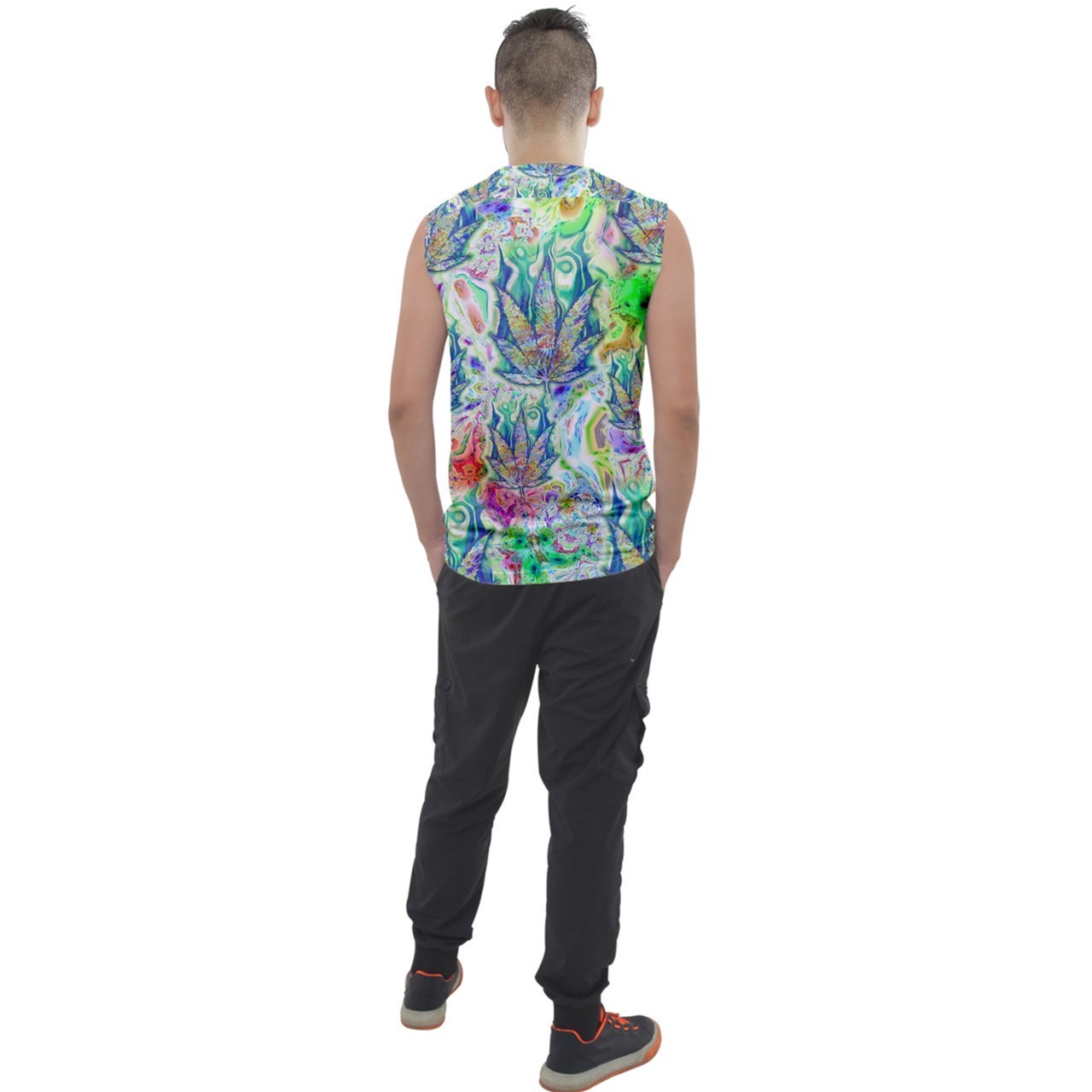 New rare ganja marijuana cannabis weed trippy psychedelic unisex tank to... - $20.99+
