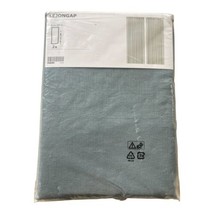 IKEA Curtains Lejongap 100% Linen Set Slate Gray  57” x 98” New - $61.75