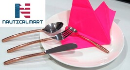 Al-Nurayn Stainless Steel &amp; Copper Cutlery Set By NauticalMart  - £38.59 GBP