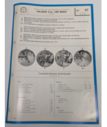Valjoux 19&quot; Cal. 57 Stop Watch Chronograph Technical Bulletin Parts Diag... - $45.78 CAD
