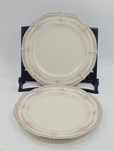 Noritake Ivory China Rothschild 7293 Dinner Plate 10.5&quot; Floral Lot of 2 - £28.06 GBP