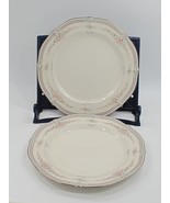 Noritake Ivory China Rothschild 7293 Dinner Plate 10.5&quot; Floral Lot of 2 - $48.73 CAD