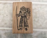 Vintage Old World Santa with Toy Sack Rubber Stamp by IMAGE ENCORE - $16.12