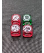 (4) Warhammer Blood Bowl Season Two (3) Red Dice And (1) Green Dice  - $15.24 CAD