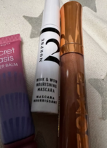 combo 3= 3pc 1-MORPHE 2 mascara bk  .28oz 1-benefit butter balm oasis ma... - $27.69