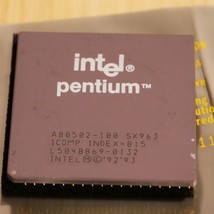 Intel Pentium 100MHz A80502100 SX963 CPU Processor Tested &amp; Working 04 - £14.69 GBP