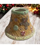 Yankee Candle Gingerbread Man Candy Candle Topper Lamp Shade Christmas - $426.66 MXN