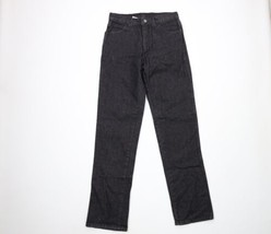 NOS Vintage 90s Calvin Klein Mens Size 31x35 Straight Leg Denim Jeans Black USA - £70.96 GBP