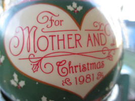 Vintage Hallmark Keepsake Christmas Ornament 1981 Mother and Dad Satin T... - £7.46 GBP