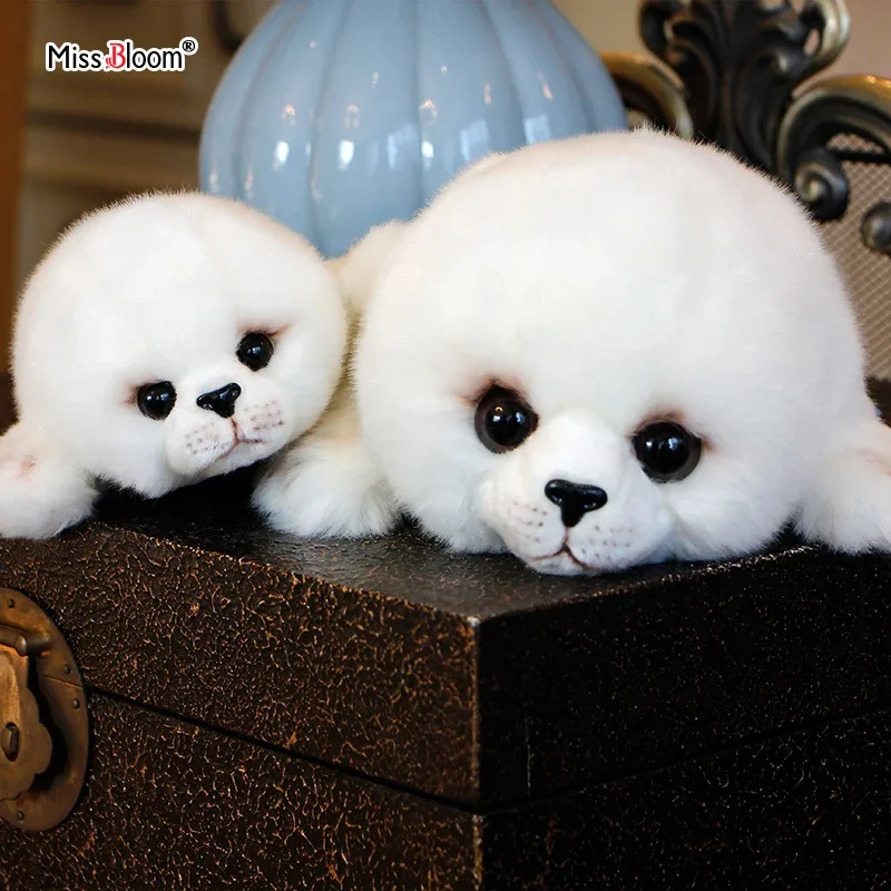 Soft Cute Seals Plush Toy Sea World Animal Sea Lion Stuffed Doll Big-Eyes Baby - £16.86 GBP+