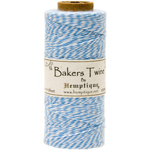 Hemptique Cotton Baker&#39;s Twine Spool 2-Ply 410&#39;-Light Blue - £12.84 GBP