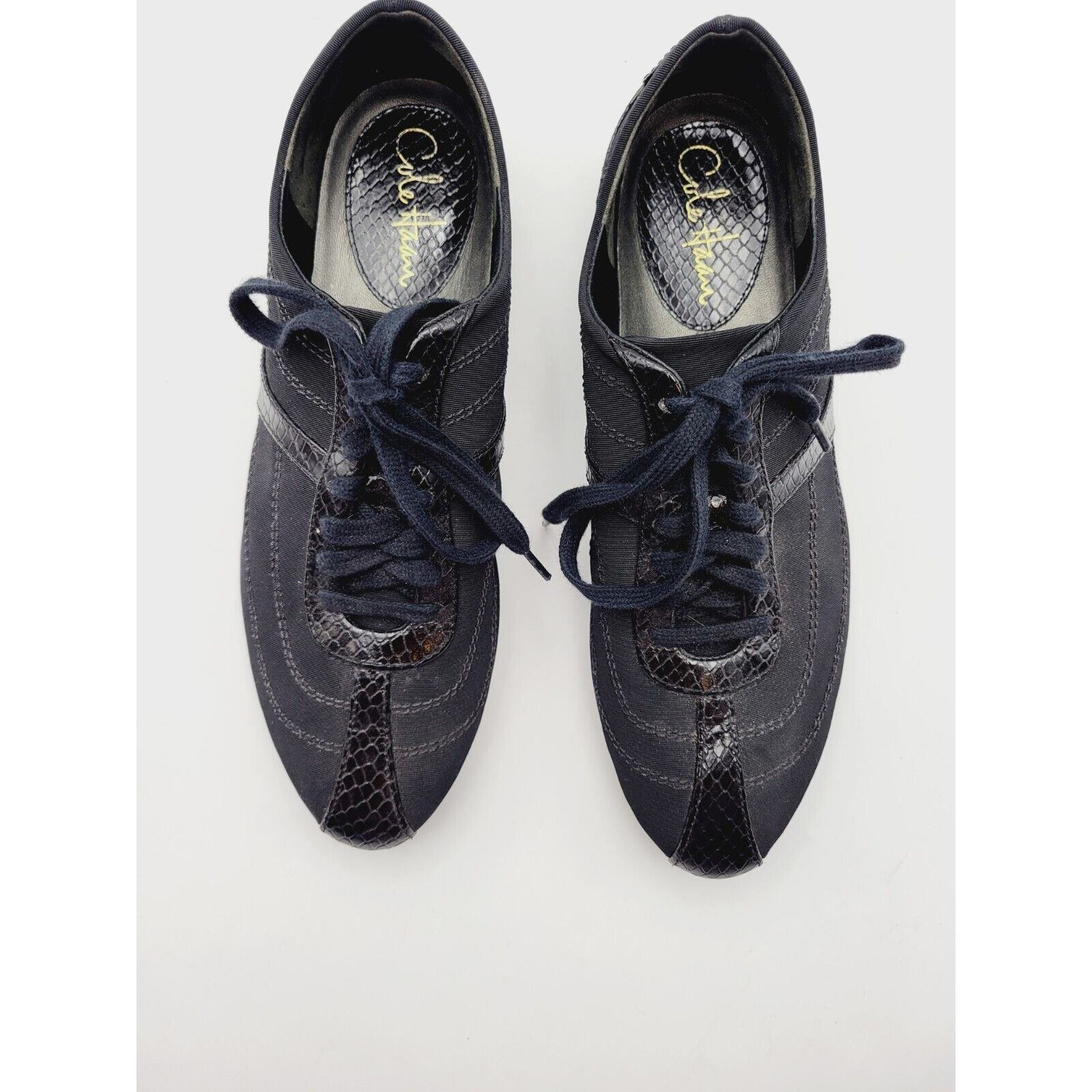 Cole Haan Women's Size 8.5B NikeAir Tech Fashion Sneakers in Metallic Black Item image 4