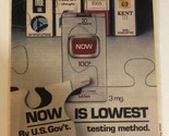 1987 Now Cigarettes Print Ad Advertisement pa22 - $6.92