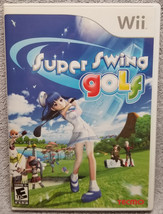 Super Swing Golf - Nintendo Wii 2007 - CIB w/ Manual, Inserts &amp; Reg Card TESTED! - £15.69 GBP