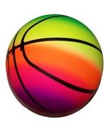 RAINBOW SPORTS BASKETBALL BALL kick bounce squeeze novelty play toy boun... - $90.43 MXN