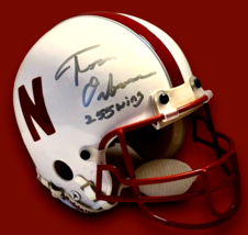 TOM OSBORNE AUTOGRAPHED SIGNED NEBRASKA CORNHUSKERS FOOTBALL MINI HELMET... - £156.01 GBP