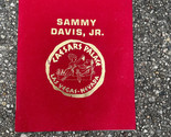 Sammy Davis Jr 1970s Caesars Palace Las Vegas Table Program Card Red Velvet - £10.65 GBP