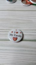 Vintage American Girl Grin Pin I Heart My Family Pleasant Company - £2.98 GBP