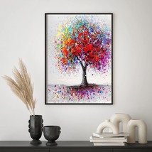Colorful Trees 5D Diamond Painting Kit - DIY Full Drill Embroidery Pictu... - $13.85