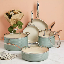  Farmstead 10-pc. Nonstick Ceramic Cookware Set - $279.00