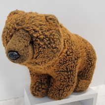 Unipak Standing Brown Grizzly Bear Fluffy Stuffed Plush Animal 13” CUTE ... - $12.22
