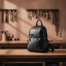 Genuine Leather Backpack for Women, Brown Cowhide Travel Rucksack, Soft ... - $90.00