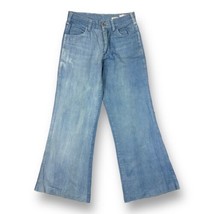Vintage 70s Russ Togs Women’s Bell Bottom Denim Jeans Size 28x30 Flare Disco - £31.10 GBP