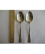 Lot of 2 Solid Serving Spoons 8.1&quot; Oneida SPRING GLEN Stainless Canada - $494.82 MXN