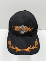 Authentic Vintage Harley Davidson Strap Back Adjustable Cap Flames - $29.69