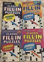 Lot of 4 Penny Press Classic Fill-In Puzzles Jumbo Books 2020 Lot#3 [Single Issu - £14.76 GBP