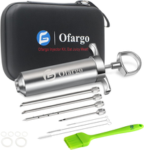 Ofargo Stainless Steel Meat Injector Syringe with 4 Marinade Needles and... - $82.22