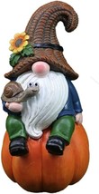  Figurines Gnomes Resin Statues Fall Indoor Tabletop Thanksgiving Decoratio - £24.33 GBP