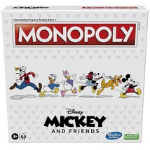 Monopoly: Disney Mickey and Friends Edition Board Game, Ages 8+, for Disney Fans - £42.99 GBP