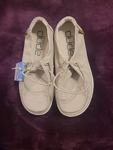 Hey Dude Shoes Wendy Youth Linen Beige Youth Sz 1 - £27.64 GBP