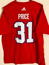 Adidas NHL T-Shirt Montreal Canadiens Carey Price Red sz 2XL - £7.53 GBP