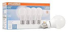 SYLVANIA LED Light Bulb 60W Equivalent A19 Efficient 8.5W Medium Base Frosted... - £27.38 GBP