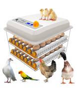 Egg Incubators for Hatching 90-120 Eggs w Automatic Egg Turning Humidity... - $319.70 CAD