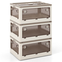 3-Pack Stackable Storage Bins with Lids with 5 Opening Ways-8 Gal - Colo... - $118.30