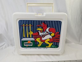 St Louis Cardinals Baseball Gatorade FredBird Hard Plastic Lunchbox Vintage 1990 - £8.00 GBP