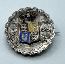 Antique 1886/1887 Queen Victoria Jubilee Sterling Silver Pin Enamel Syde... - £133.36 GBP